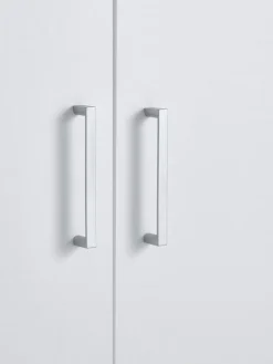 FANDRUPArmoire FANDRUP 145x176 3 portes 3 tiroirs blanc