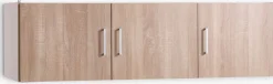FANDRUPMeuble haut FANDRUP 145x41 3 portes coloris chêne clair