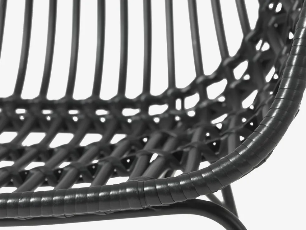 FAUSING + ILDERHUSEFAUSING L220 table naturel + 4 ILDERHUSE chaises noir