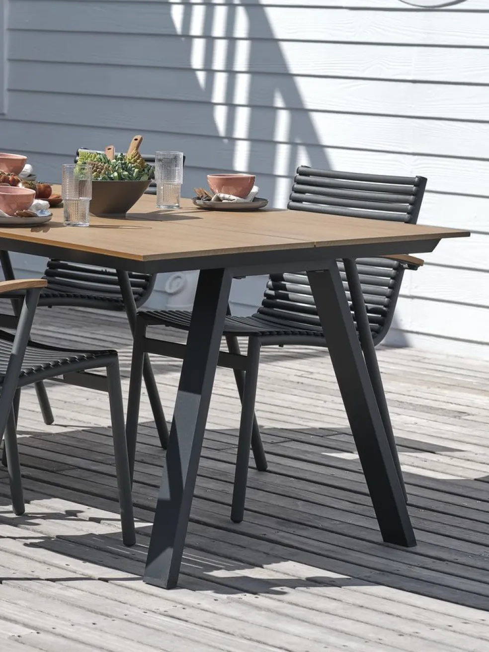 FAUSINGTable de jardin FAUSING l100xL220 naturel