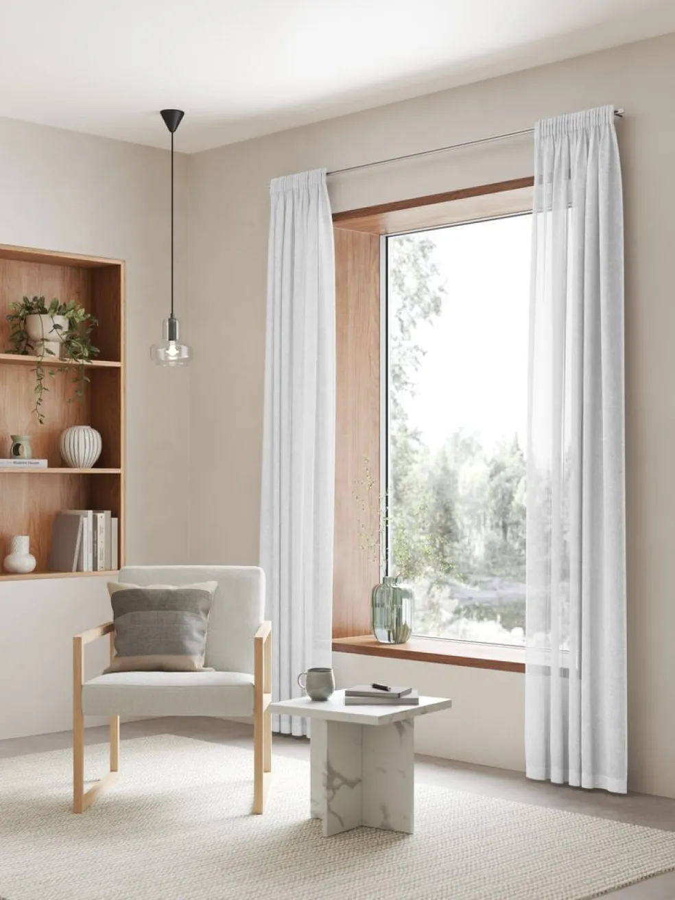 FEMUNDENRideau FEMUNDEN 1x140x245 blanc