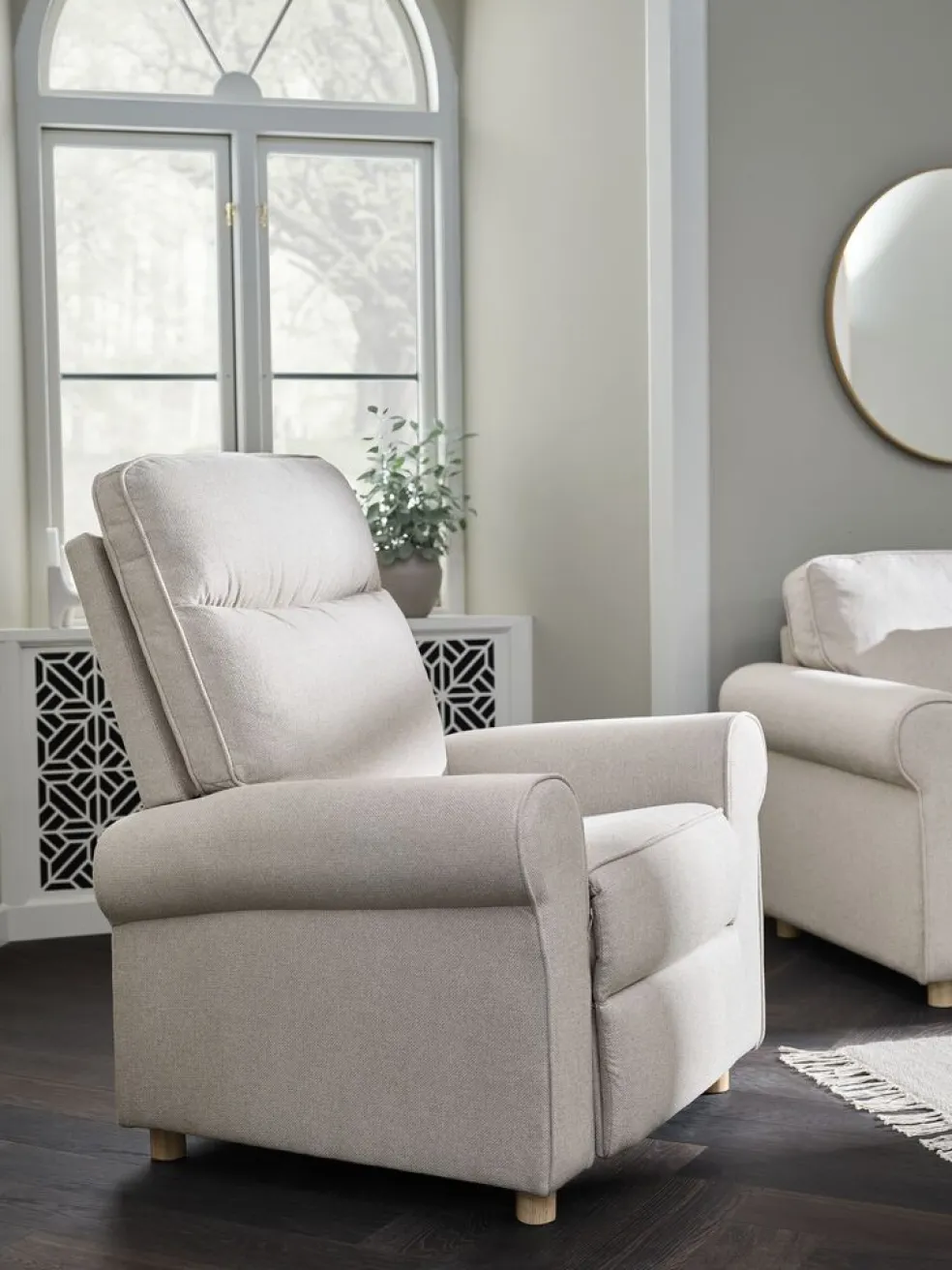 FERRITSLEVFauteuil inclinable FERRITSLEV tissu beige