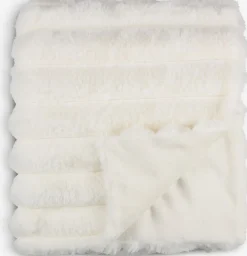 FJELLPRYDPlaid FJELLPRYD 130x170 blanc