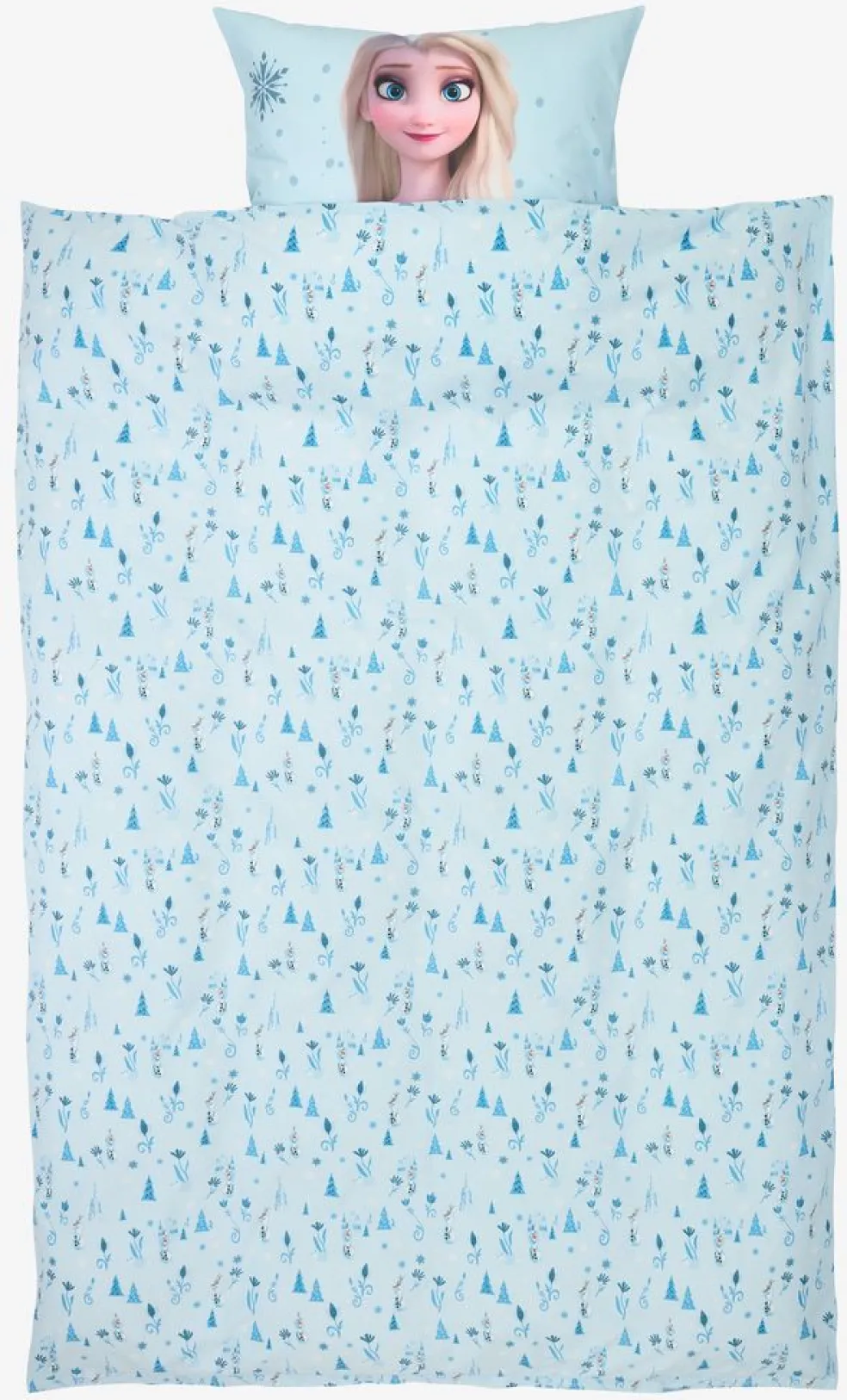 FROZENParure de lit REINE DES NEIGES 140x200 bleu clair