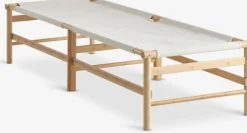 FRYDENDALBanquette FRYDENDAL 196x72 tissu beige/bambou