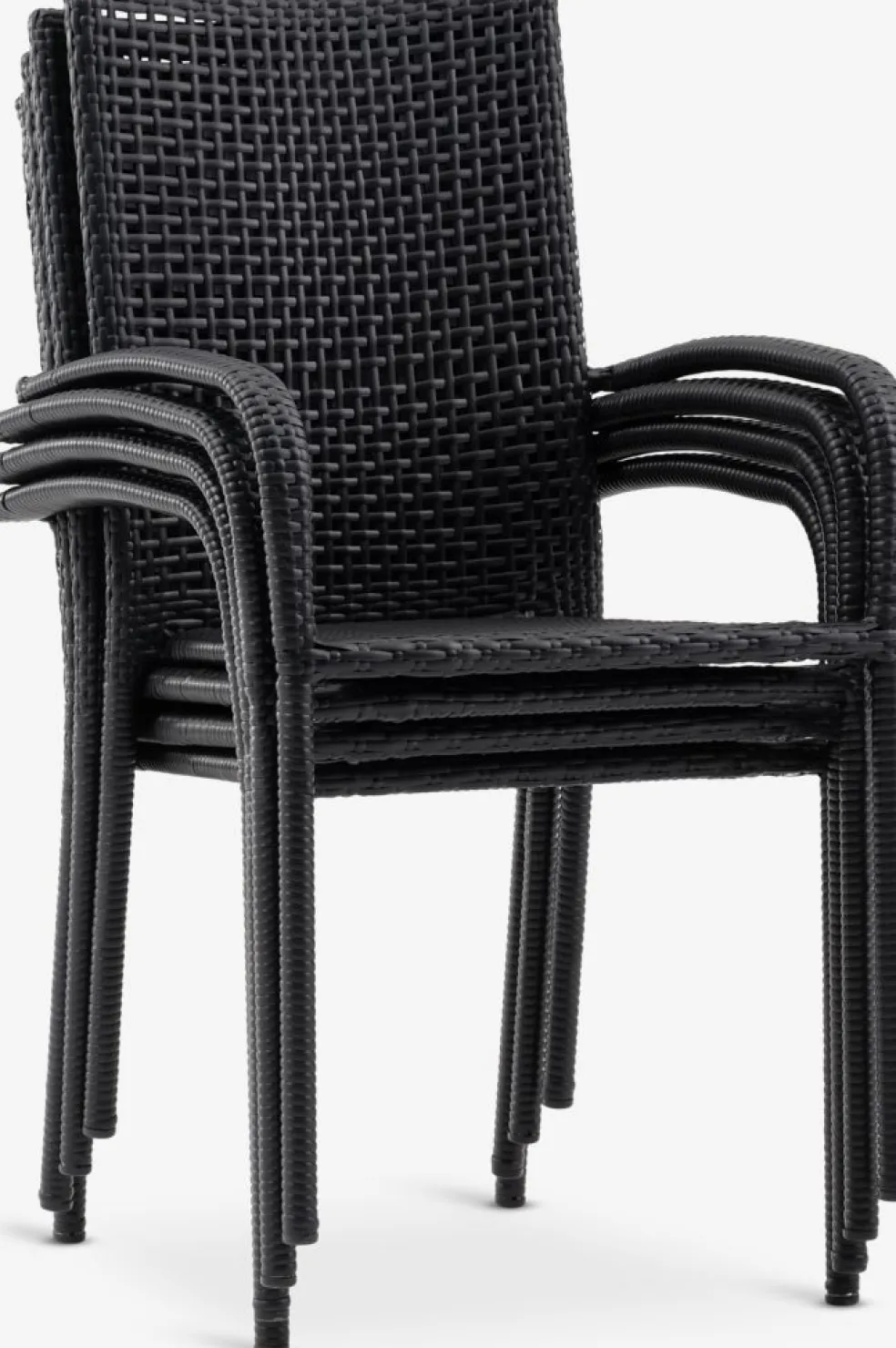 FUGLEBJERGChaise empilable FUGLEBJERG noir