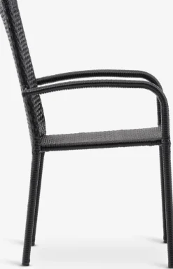FUGLEBJERGChaise empilable FUGLEBJERG noir