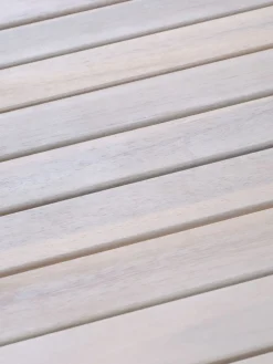 FUGLSAND + RADSTEDFUGLSAND Ø120 + 4 RADSTED chaises acacia massif