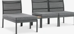 FURUBACKENEnsemble lounge FURUBACKEN 3 personnes noir