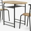 GADSTRUPGADSTRUP L92 table + 2 GADSTRUP chaises noir/coloris chêne