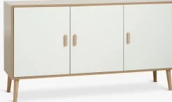 GAMTOFTEBuffet GAMTOFTE 3 portes coloris chêne chaud/blanc