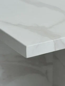 GANDRUPBout de canapé GANDRUP 45x45 coloris marbre blanc