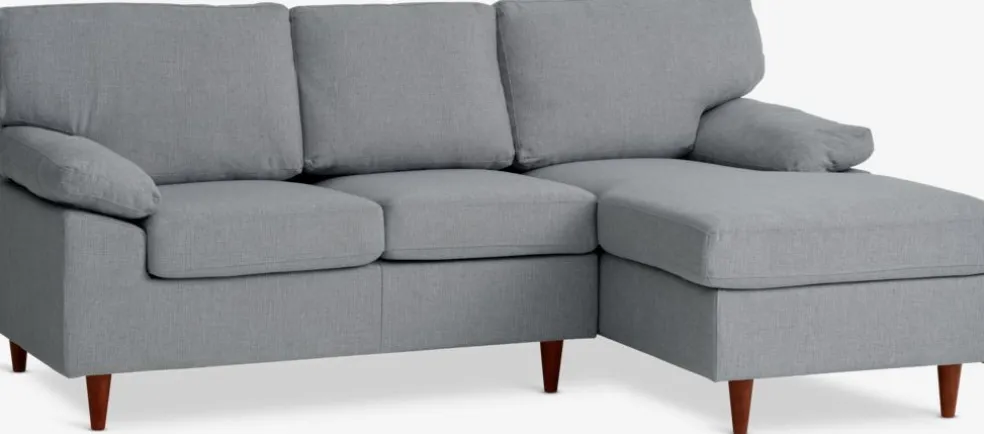 GEDVEDCanapé GEDVED méridienne tissu gris clair
