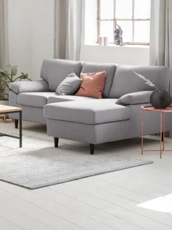 GEDVEDCanapé GEDVED méridienne tissu gris clair