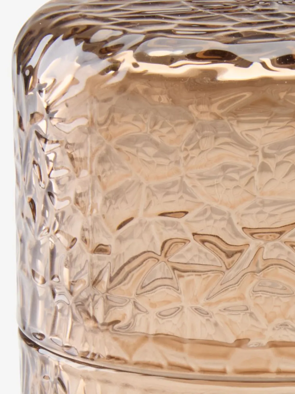 GENEVADBoîte de rangement GENEVAD Ø8xH10cm verre brun