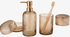 GENEVADBoîte de rangement GENEVAD Ø8xH10cm verre brun