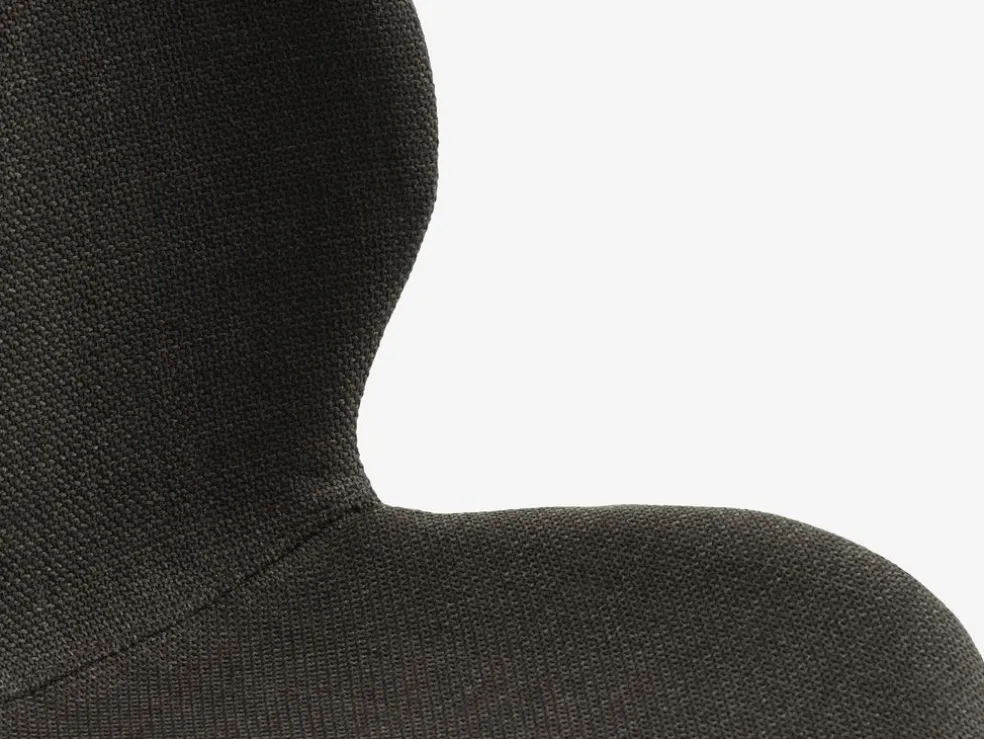 GEVNINGEChaise GEVNINGE tissu brun foncé/noir