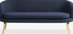 GISTRUPCanapé GISTRUP 3 places tissu bleu foncé
