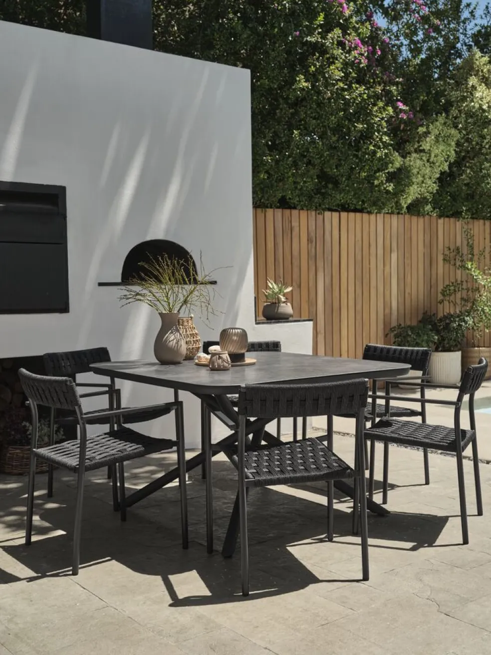 GOTHENBURGTable de jardin GOTHENBURG l120xL120 gris