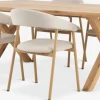 GRIBSKOV + EJSINGGRIBSKOV L180 table chêne naturel + 4 EJSING chaises beige