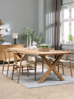 GRIBSKOV + GUDERUPGRIBSKOV L230 table chêne naturel + 4 GUDERUP chaises chêne