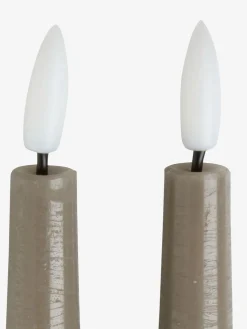 GUDMUNDBougie LED GUDMUND H29cm gris 2pcs/pqt