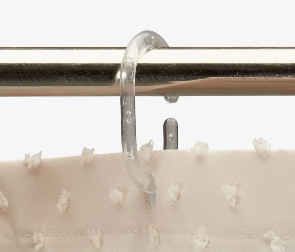 GUNNEBOGoldRideau de douche GUNNEBO 180x200 beige KRONBORG