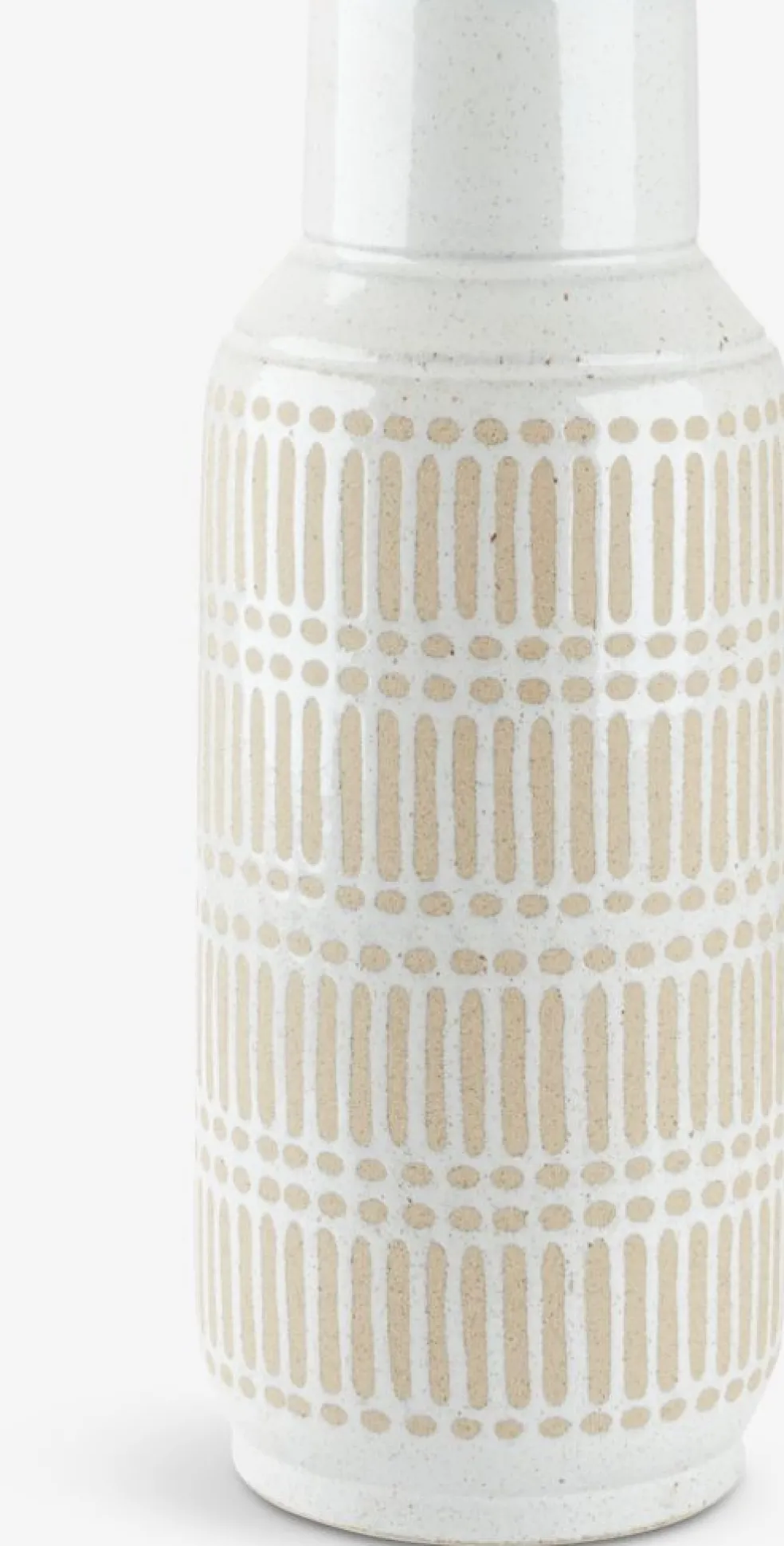 GUSTAFVase GUSTAF Ø18xH47cm blanc