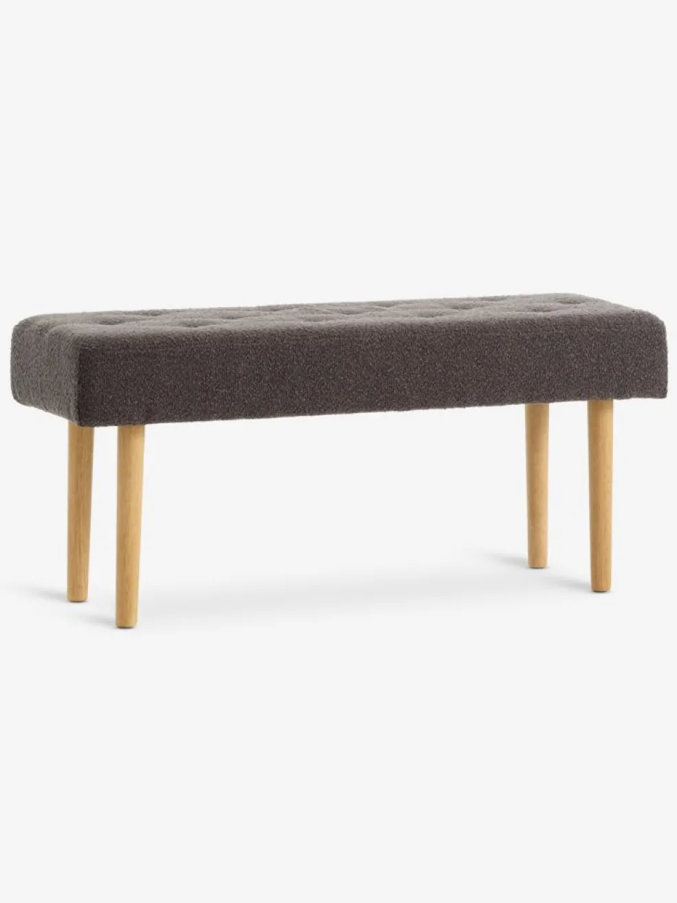 HAGEBROBanc HAGEBRO tissu gris foncé/naturel
