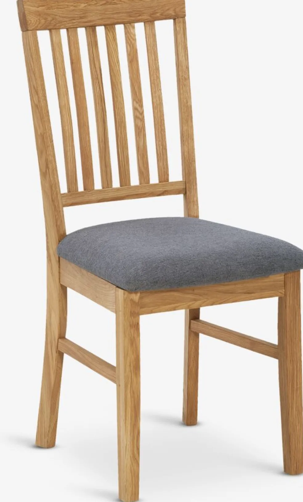HAGEChaise HAGE tissu gris/chêne naturel