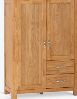 HAGECommode 2 tiroirs 2 portes HAGE chêne naturel