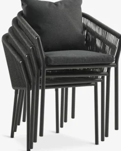 HAGEN + GILJAHAGEN L160 table + 4 GILJA chaises gris
