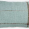 HALLONCoussin HALLON 40x60 bleu poudré/brun