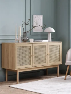 HALMSTADBuffet HALMSTAD 3 portes poly/coloris chêne chaud