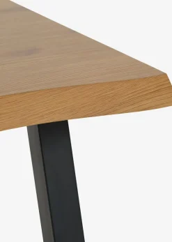 HALSKOVTable basse HALSKOV 70x120 coloris chêne naturel/noir