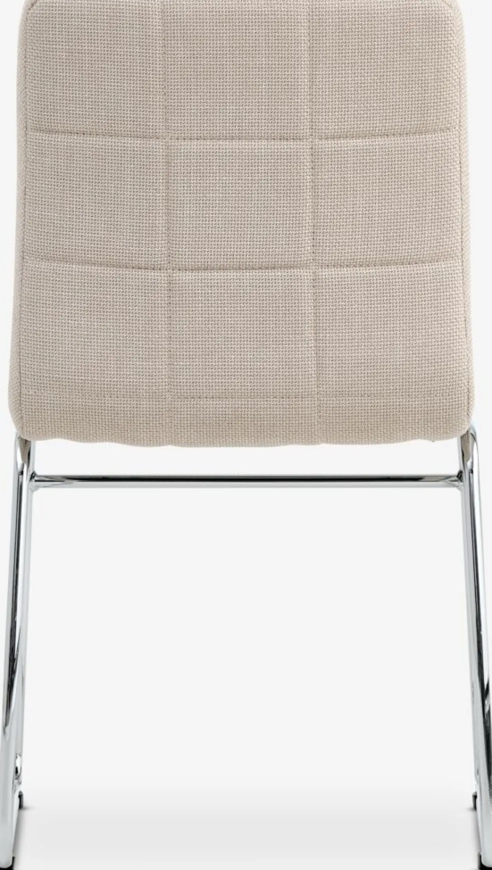HAMMELChaise HAMMEL tissu beige/chrome