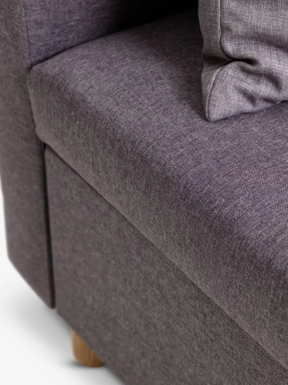 HAMPENCanapé convertible méridienne HAMPEN tissu gris/coloris chê.