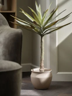 HARALDURCache-pot HARALDUR Ø20xH17cm gris chaud