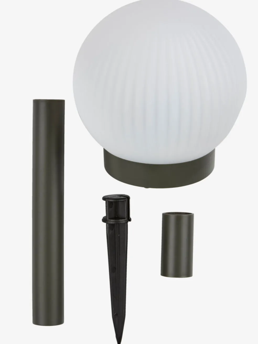 HAUKUGLELampe solaire HAUKUGLE Ø13xH37cm blanc