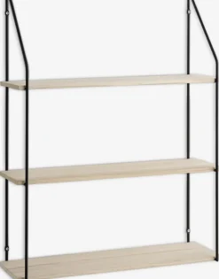 HEJLSMINDEÉtagère murale HEJLSMINDE 3 tablettes noir/naturel