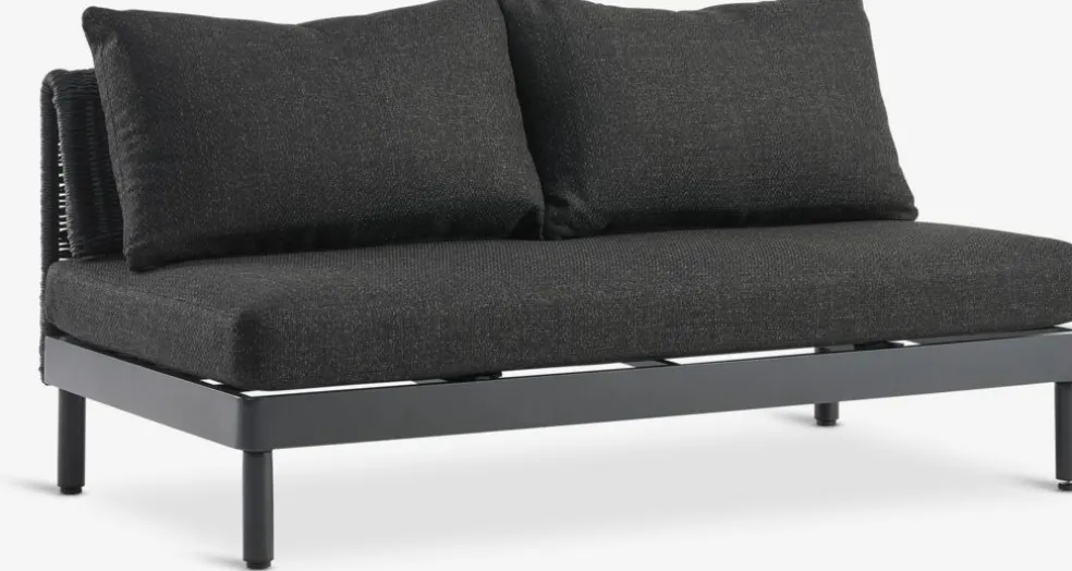HELAGS + VOSSEnsemble lounge HELAGS noir + VOSS 2 personnes noir