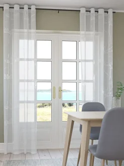 HESSARideau HESSA 1x140x300 argenté/blanc