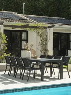 HESTEHAVETable de jardin HESTEHAVE l95xL205/275 noir