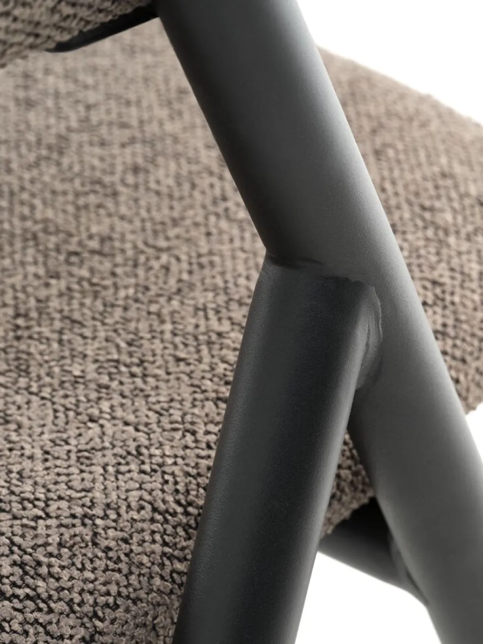 HINDEVADChaise HINDEVAD tissu brun clair/noir