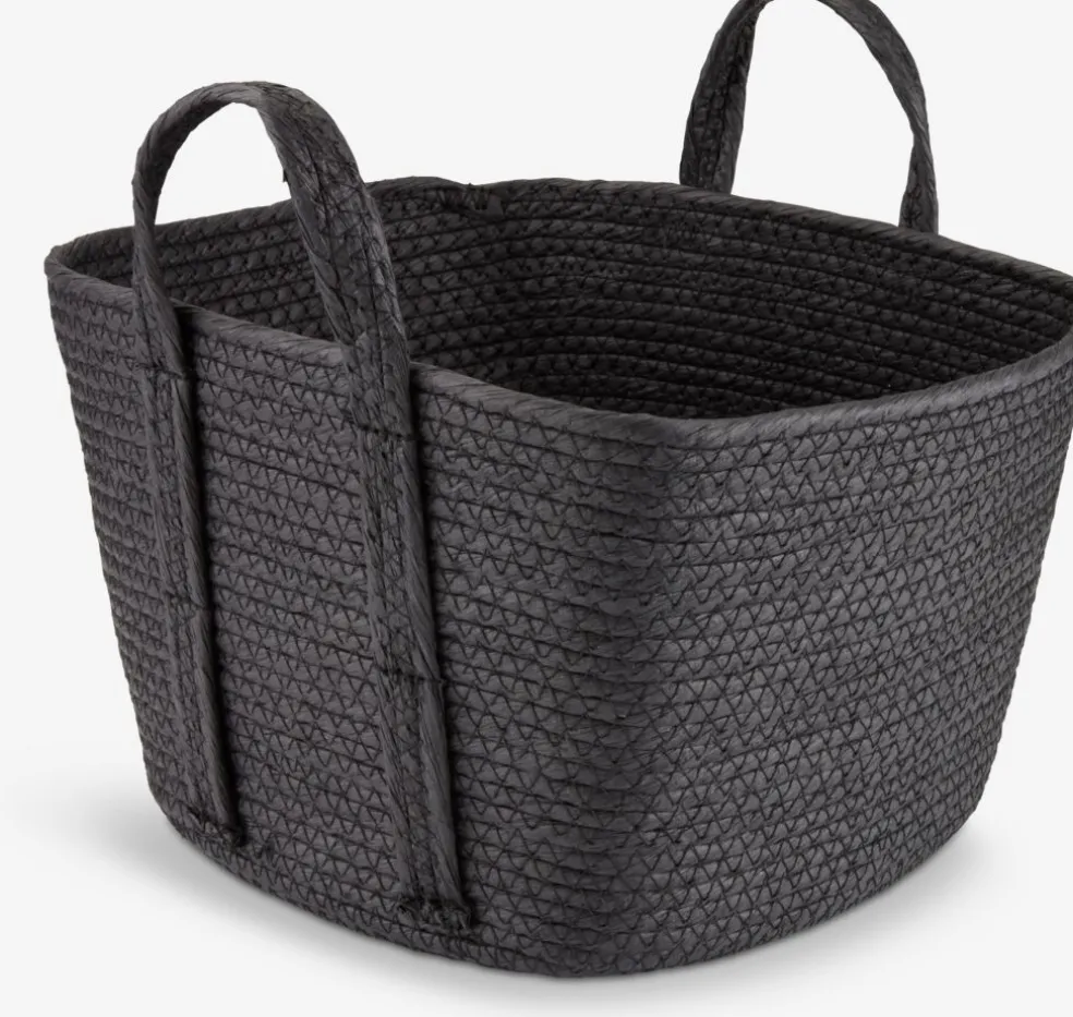 HJALTIPanier HJALTI l30xL30xH20cm noir