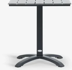 HOBRO + GUDHJEMHOBRO L70 table + 2 GUDHJEM chaises gris