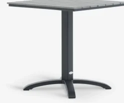 HOBRO + TAGMARKHOBRO L70 table gris + 2 TAGMARK chaises noir