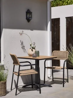 HOBROTable bistrot HOBRO l70xL70 naturel