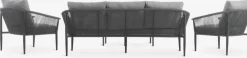 HOLMESTRANDEnsemble lounge HOLMESTRAND 5 personnes gris