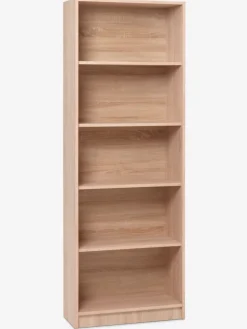 HORSENSBibliothèque HORSENS 5 tablettes larges coloris chêne clair